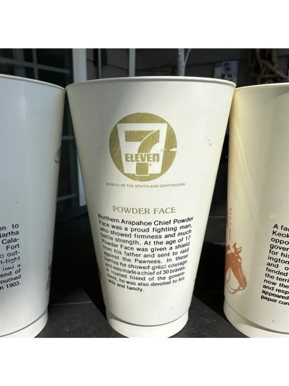 VINTAGE 1970S SLURPEE CUPS WILD WEST CHIEFS CALAMITY JANE LOT OF 6
